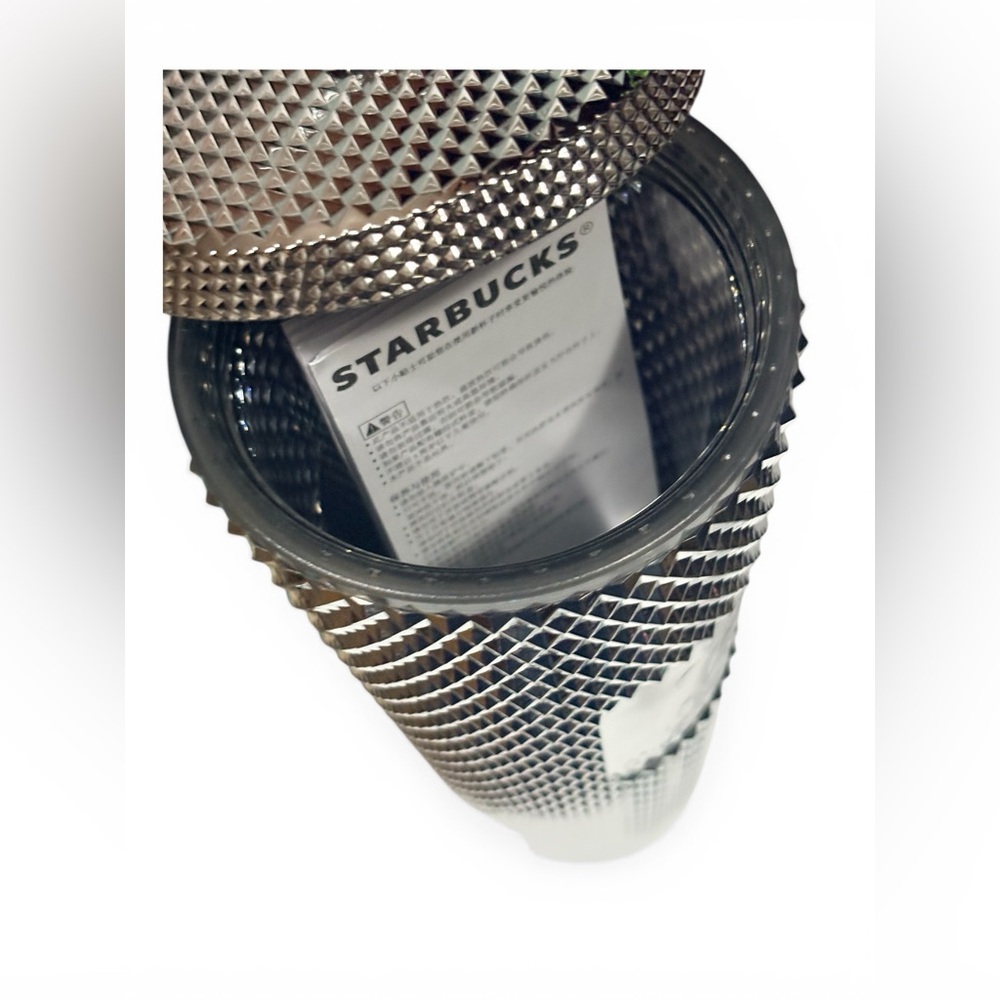 Disney Parks 100 Year Anniversary Platinum Starbucks Studded Tumbler Venti Cup - Picture 4 of 4